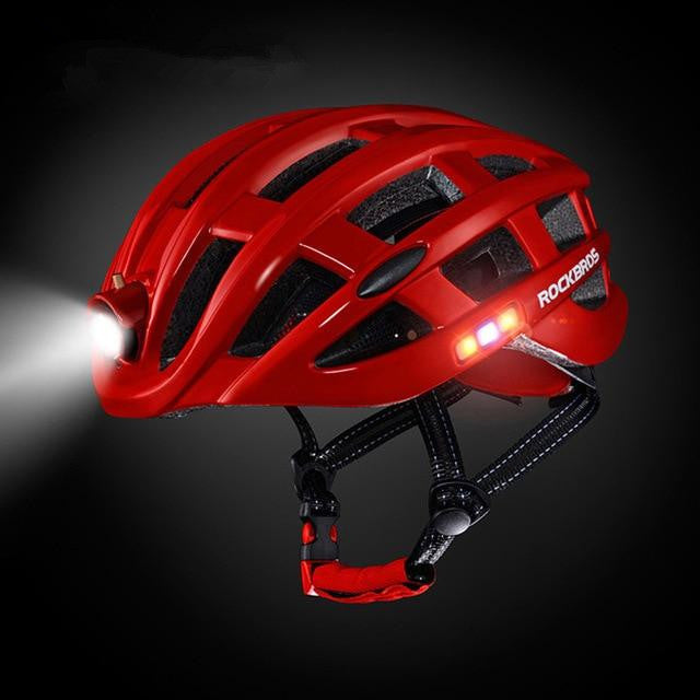 Light Cycling Helmet USB Rechargeable Bike Ultralight Helmet Intergrally-Molded Mountain Road Bicycle Mtb Helmet - MVP Sports Wear & Gear