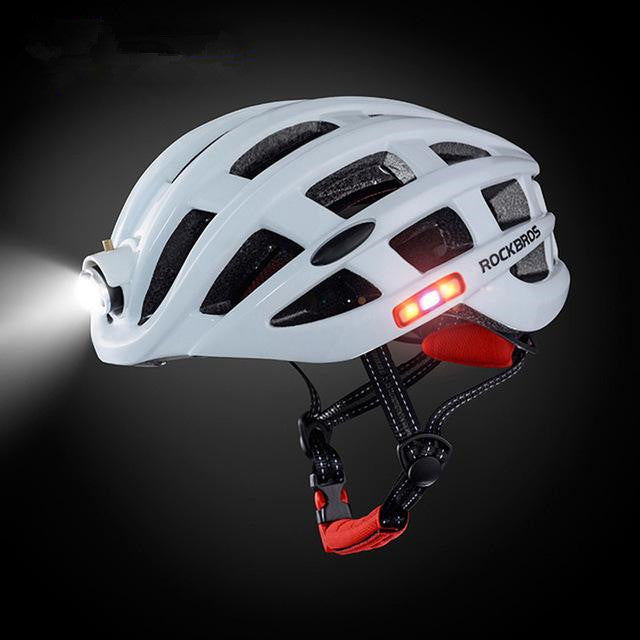 Light Cycling Helmet USB Rechargeable Bike Ultralight Helmet Intergrally-Molded Mountain Road Bicycle Mtb Helmet - MVP Sports Wear & Gear