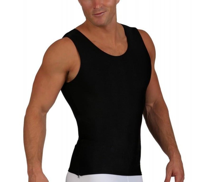 Insta Slim I.S.Pro USA Compression Sleeveless Muscle Tank W/12" Right Side Zipper MS00Z1 by InstantFigure INC - MVP Sports Wear & Gear