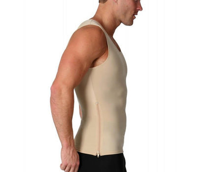 Insta Slim I.S.Pro USA Compression Sleeveless Muscle Tank W/12" Right Side Zipper MS00Z1 by InstantFigure INC