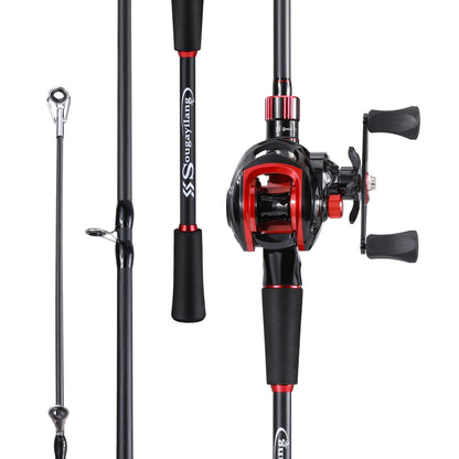 Max Drag 8kg Carbon Fiber Rod and Reel Set 1.8m 2.1m - MVP Sports Wear & Gear