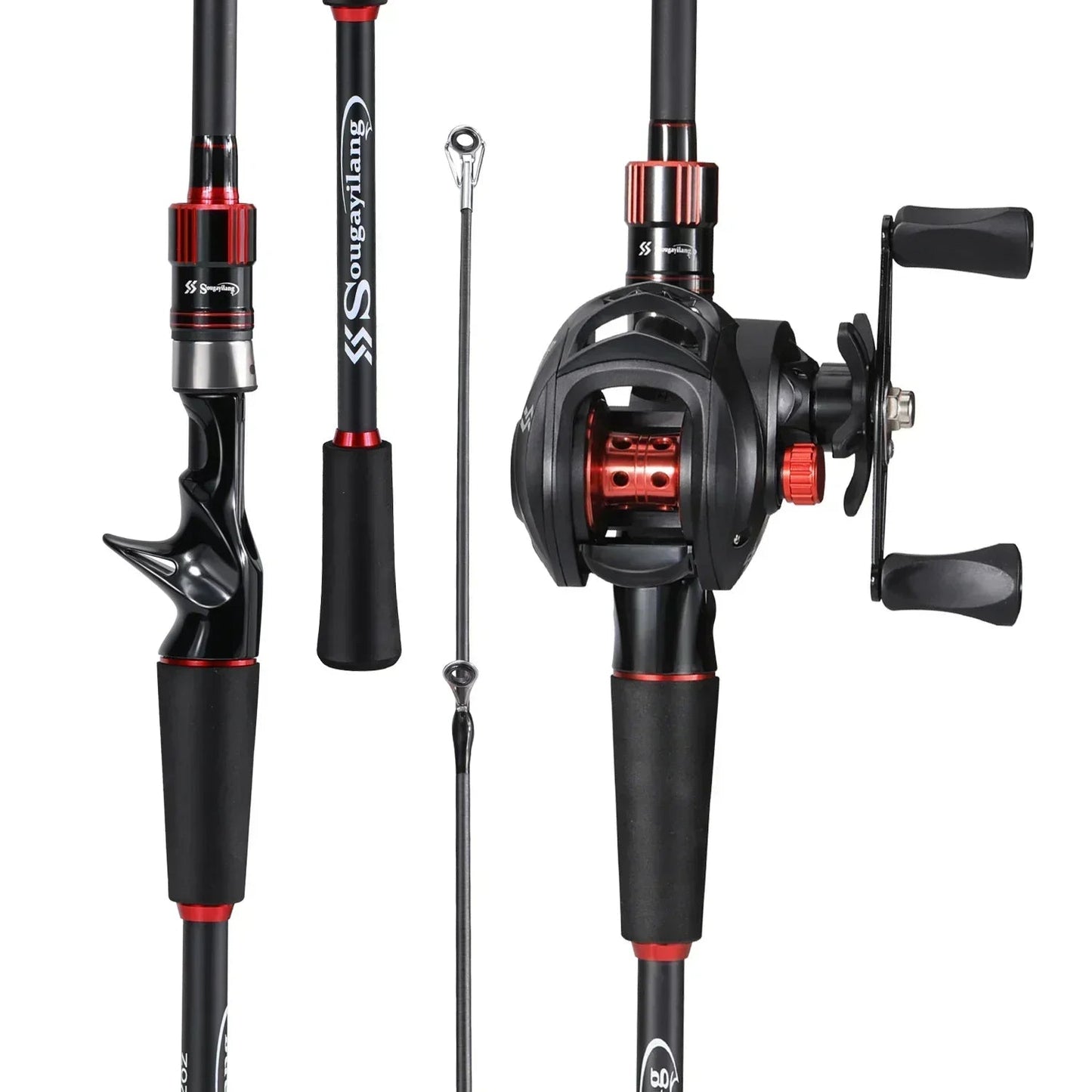 Max Drag 8kg Carbon Fiber Rod and Reel Set 1.8m 2.1m MVP Sports Wear & Gear