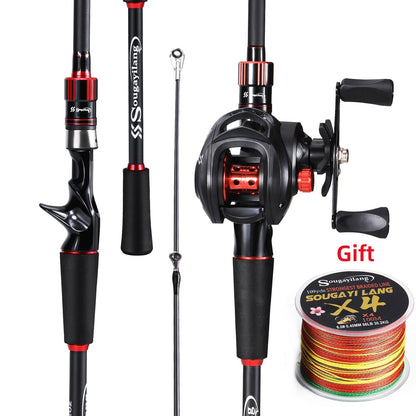 Max Drag 8kg Carbon Fiber Rod and Reel Set 1.8m 2.1m - MVP Sports Wear & Gear