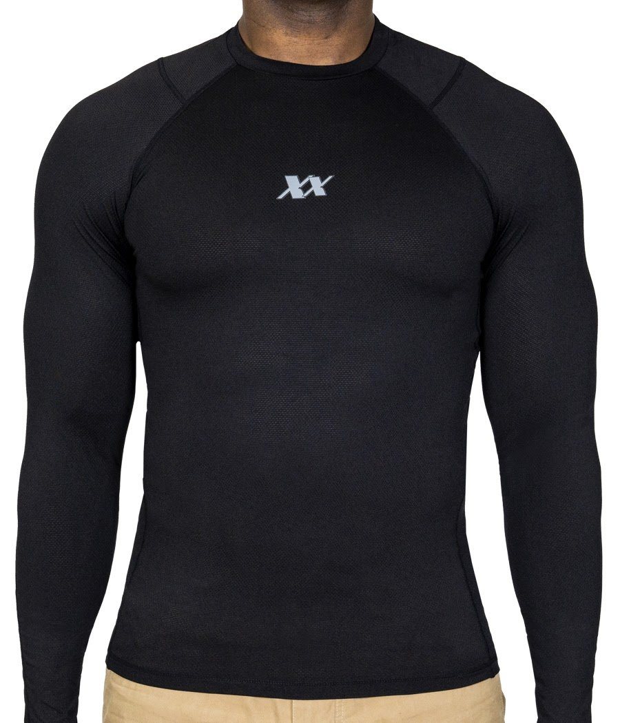 Maxx-Dri Silver Elite BJJ Rash Guard Anti-Bacterial Anti-Microbial by 221B Tactical - MVP Sports Wear & Gear