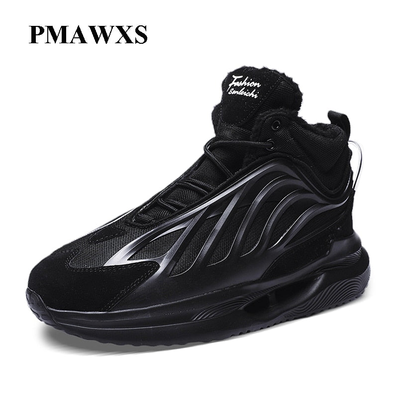 Men's High-top Plush Warm Sneakers - MVP Sports Wear & Gear