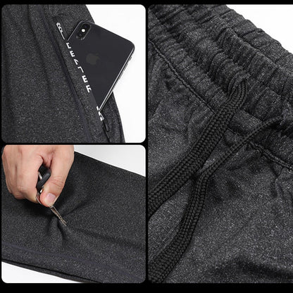 Men's Running Quick-Dry Thin Casual Sport Pants With Zipper Pockets - MVP Sports Wear & Gear