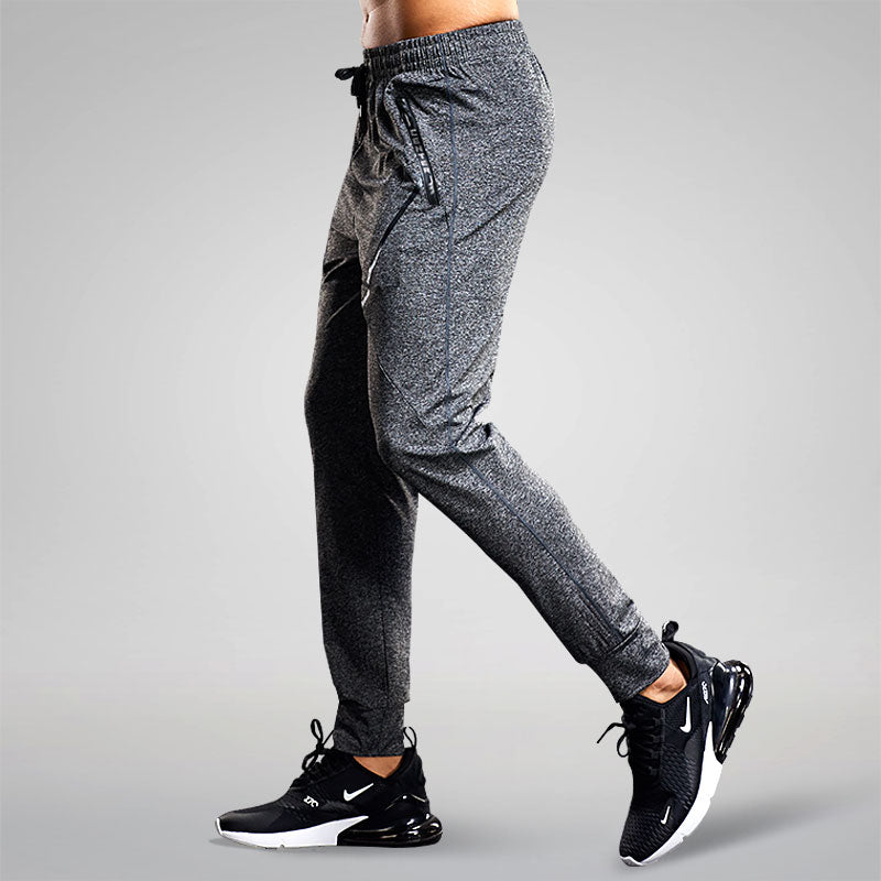 Men's Running Quick-Dry Thin Casual Sport Pants With Zipper Pockets - MVP Sports Wear & Gear