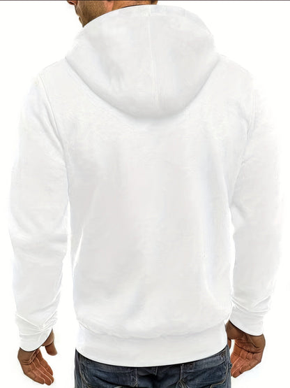 Men's Sports Long Sleeves Zip Up Hooded Pockets Sweatshirts - MVP Sports Wear & Gear