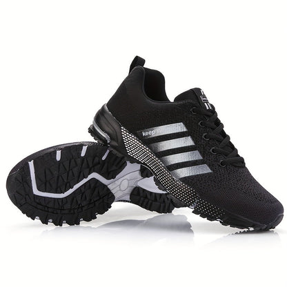 Men's Trendy Breathable Sneakers, Comfy Non Slip Lace Up Shoes MVP Sports Wear & Gear