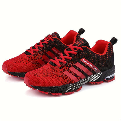 Men's Trendy Breathable Sneakers, Comfy Non Slip Lace Up Shoes MVP Sports Wear & Gear