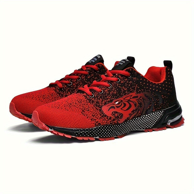 Men's Trendy Breathable Sneakers, Comfy Non Slip Lace Up Shoes - MVP Sports Wear & Gear