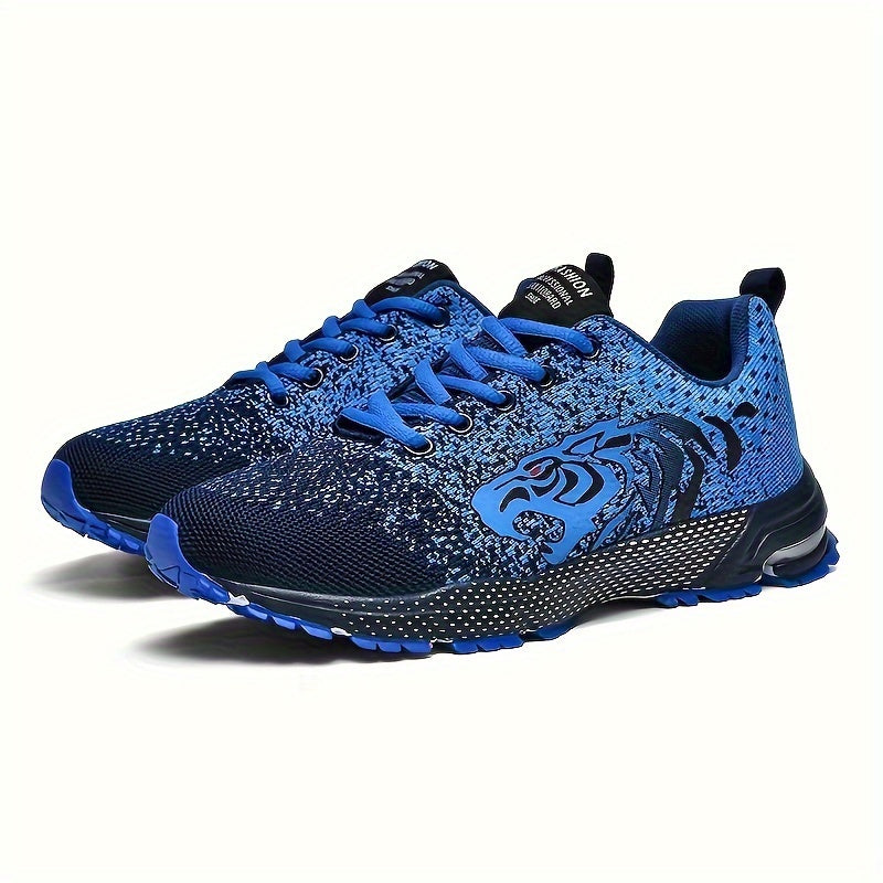 Men's Trendy Breathable Sneakers, Comfy Non Slip Lace Up Shoes MVP Sports Wear & Gear