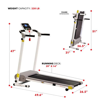 Motorized Treadmill for Walking Treadmill to Exercise At Home Running Foldable - MVP Sports Wear & Gear