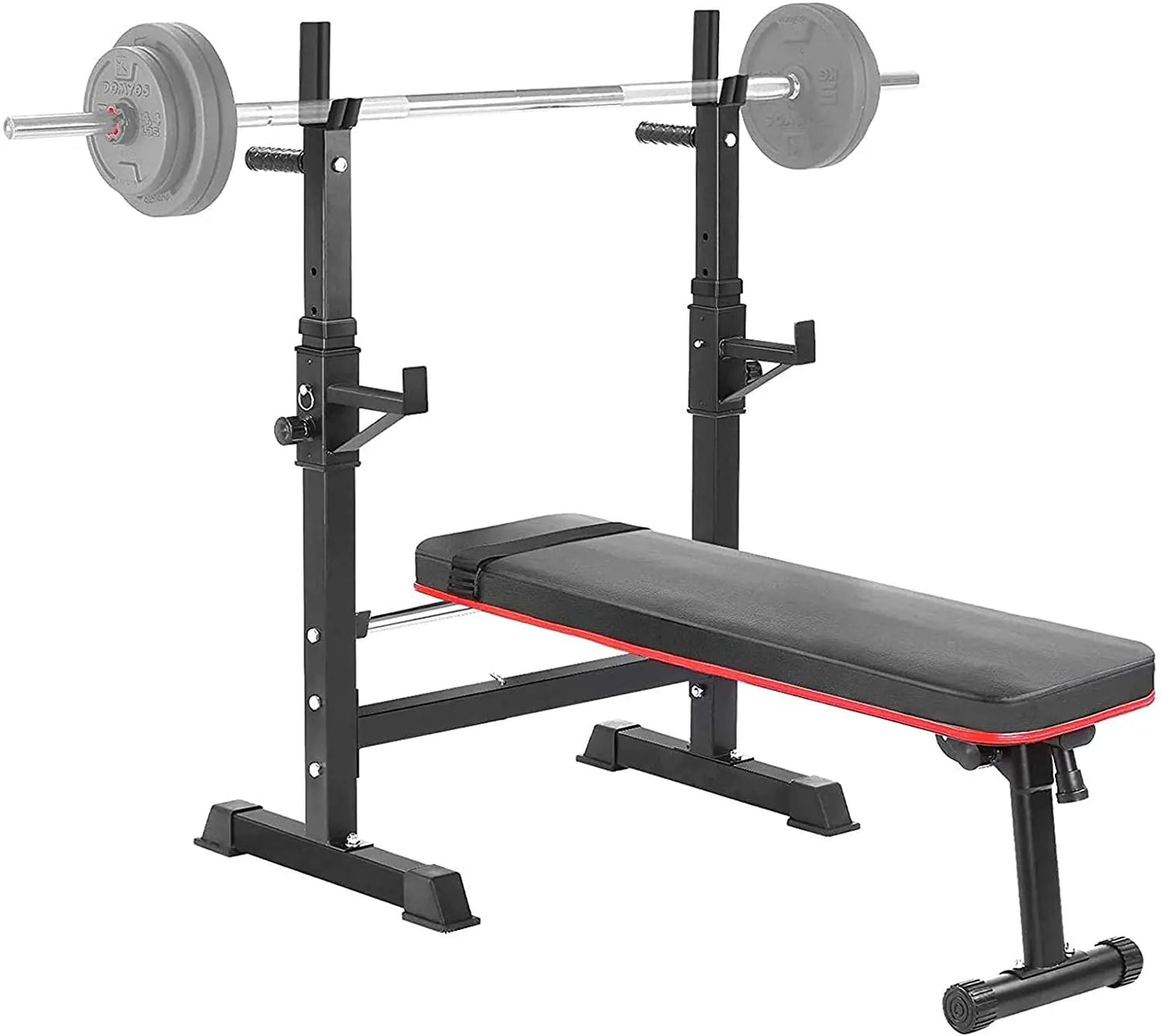 Multifunction Bench with Barbell Rack, Foldable, Workout Bench and Squat Rack Up To 200 Kg - MVP Sports Wear & Gear