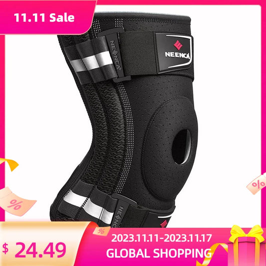 NEENCA Knee Brace for Knee Pain with Patella Gel Pad & Side Stabilizers Knee Support Arthritis Meniscus Tear Injury Recovery - MVP Sports Wear & Gear