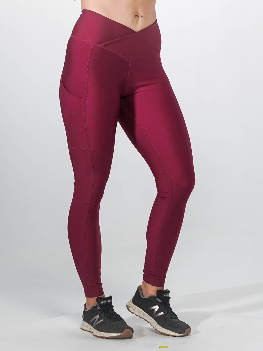 Pocket Leggings | CRANBERRY - MVP Sports Wear & Gear