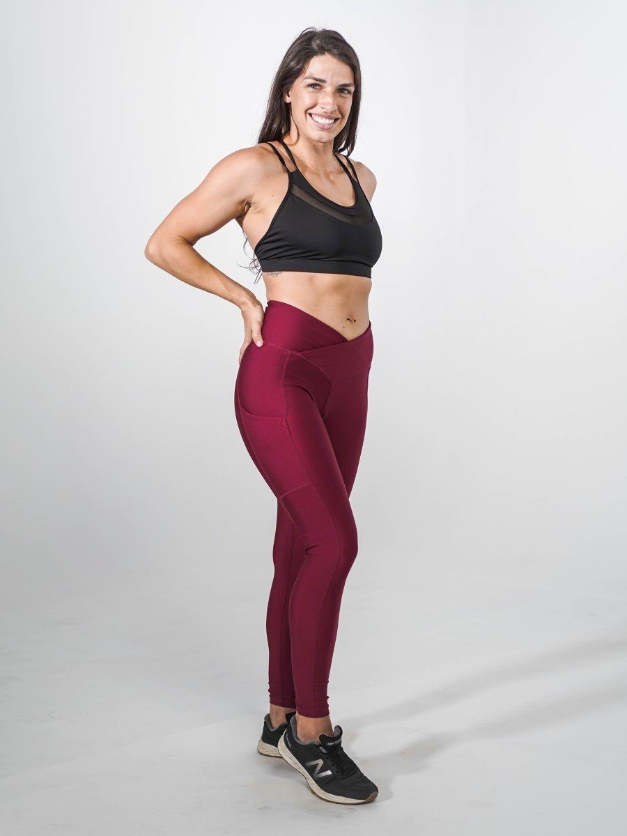 Pocket Leggings | CRANBERRY - MVP Sports Wear & Gear