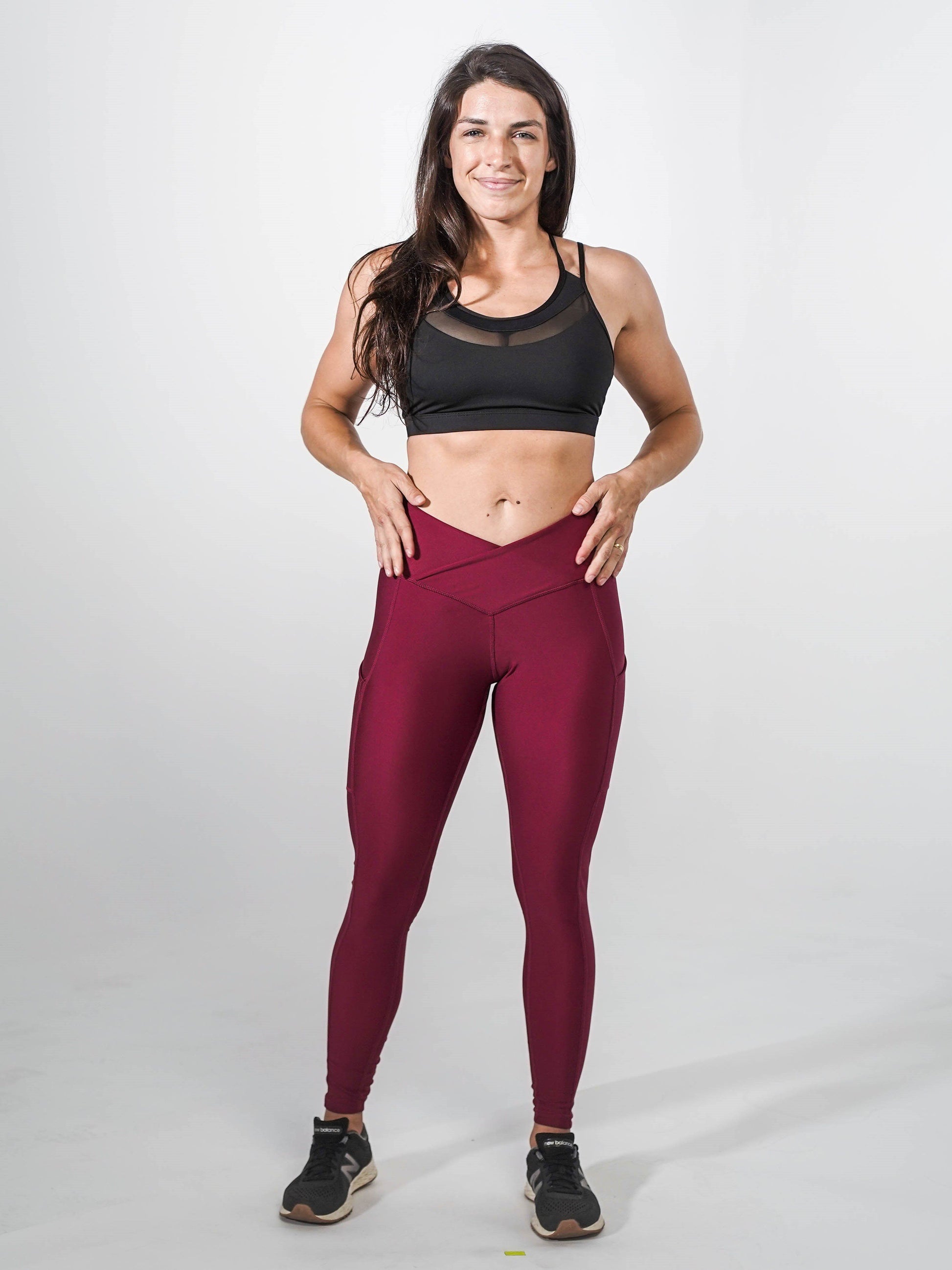 Pocket Leggings | CRANBERRY - MVP Sports Wear & Gear