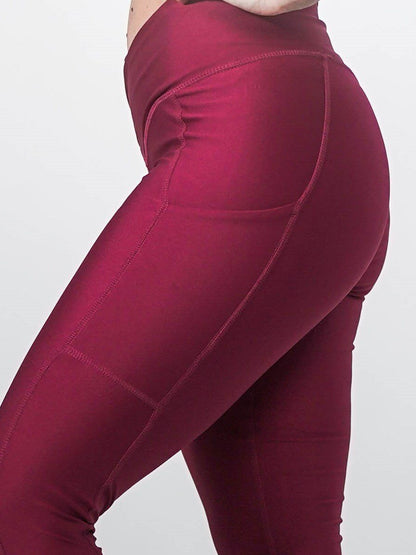 Pocket Leggings | CRANBERRY - MVP Sports Wear & Gear