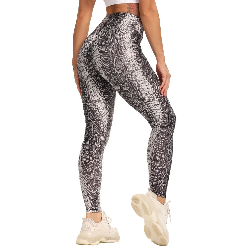 Printed Yoga Leggings High Waist Booty Gym Sports Pant Push Up Leggings Tie-dye Women Fitness Yoga Pants Workout Textured Tights - MVP Sports Wear & Gear