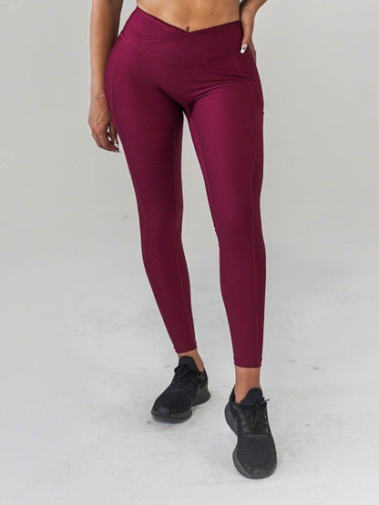 Pristine Pocket Leggings | CRANBERRY - MVP Sports Wear & Gear