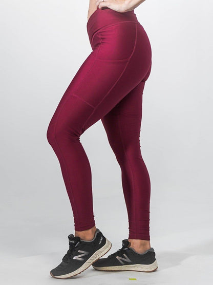 Pristine Pocket Leggings | CRANBERRY - MVP Sports Wear & Gear