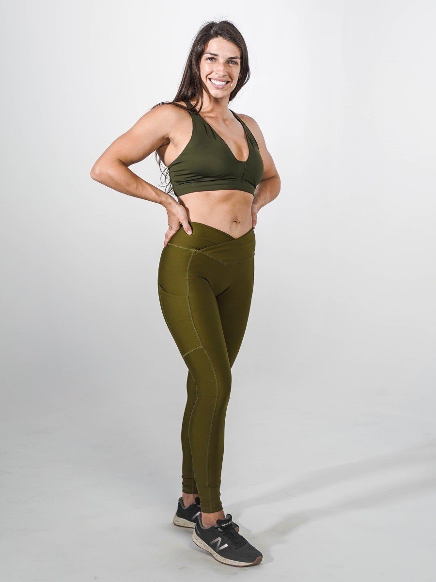 Pristine Pocket Leggings | OLIVE - MVP Sports Wear & Gear