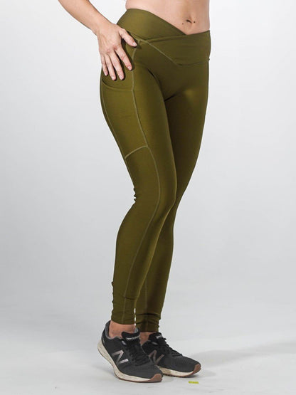 Pristine Pocket Leggings | OLIVE - MVP Sports Wear & Gear