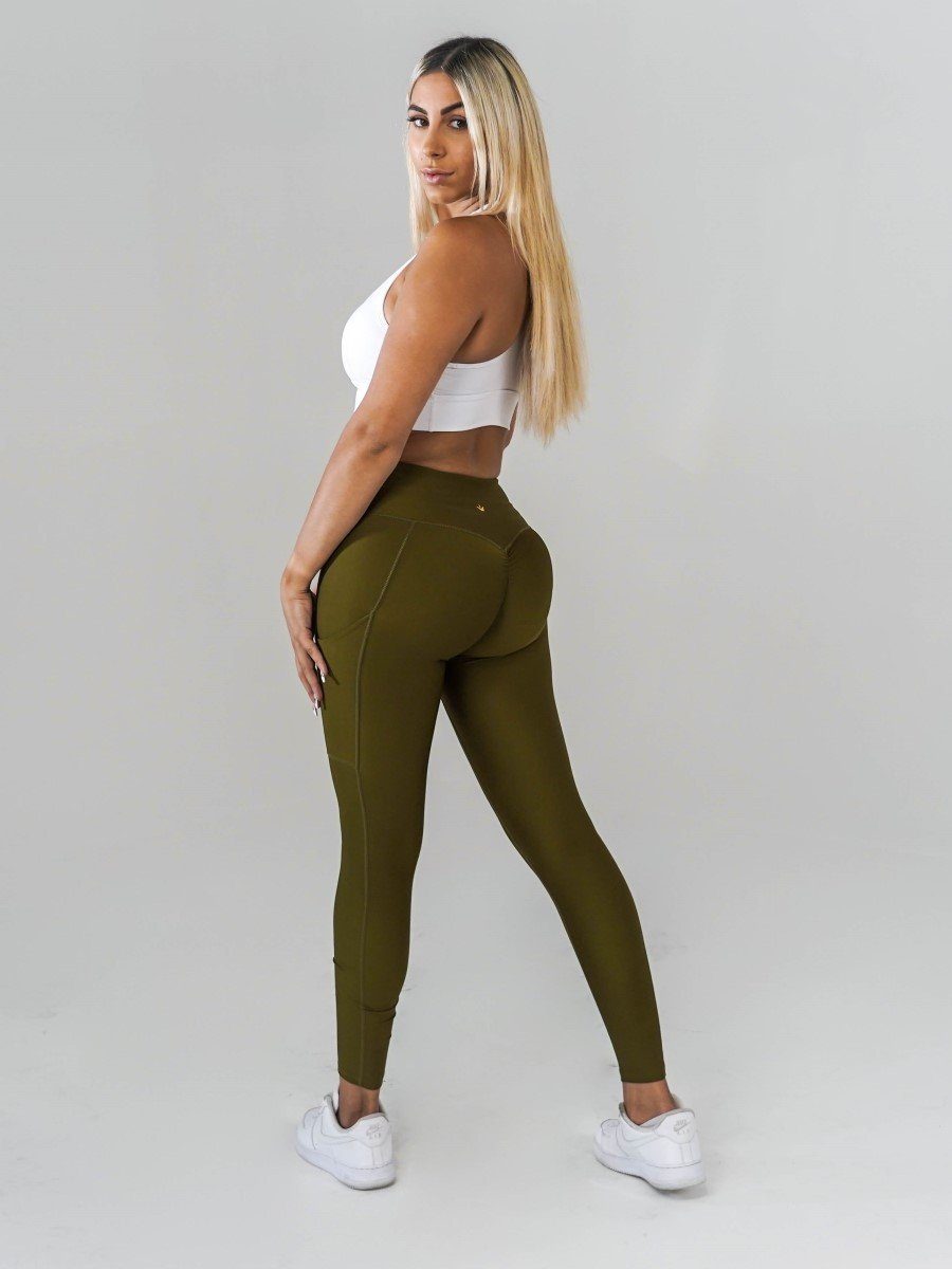 Pristine Pocket Leggings | OLIVE - MVP Sports Wear & Gear