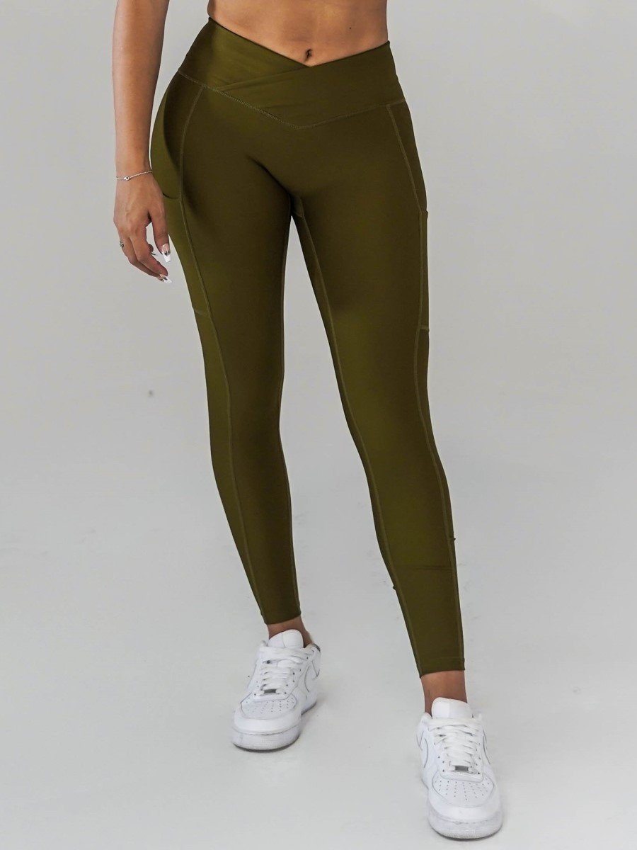 Pristine Pocket Leggings | OLIVE - MVP Sports Wear & Gear