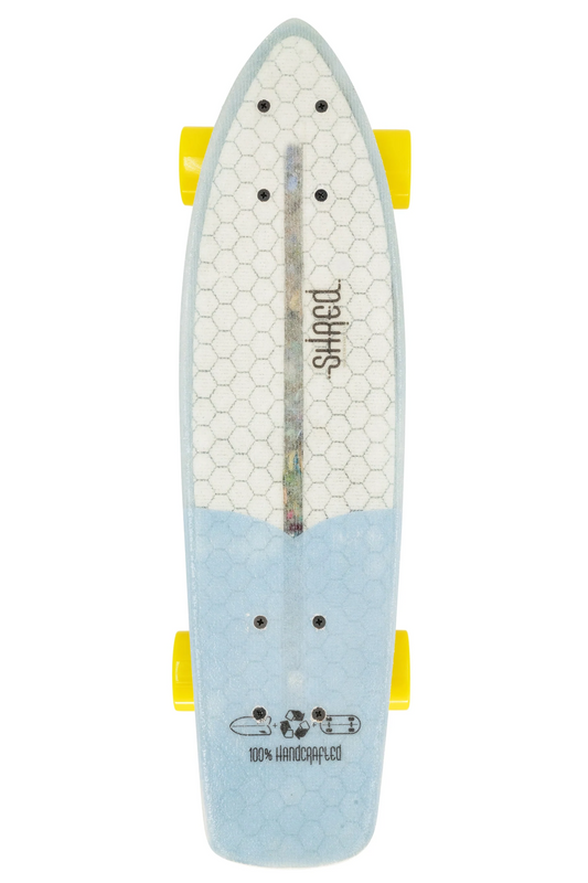 SHRED Skateboard Mini Cruiser - The Sprat (24") - Resin Tint Light Blue by Shred MFG