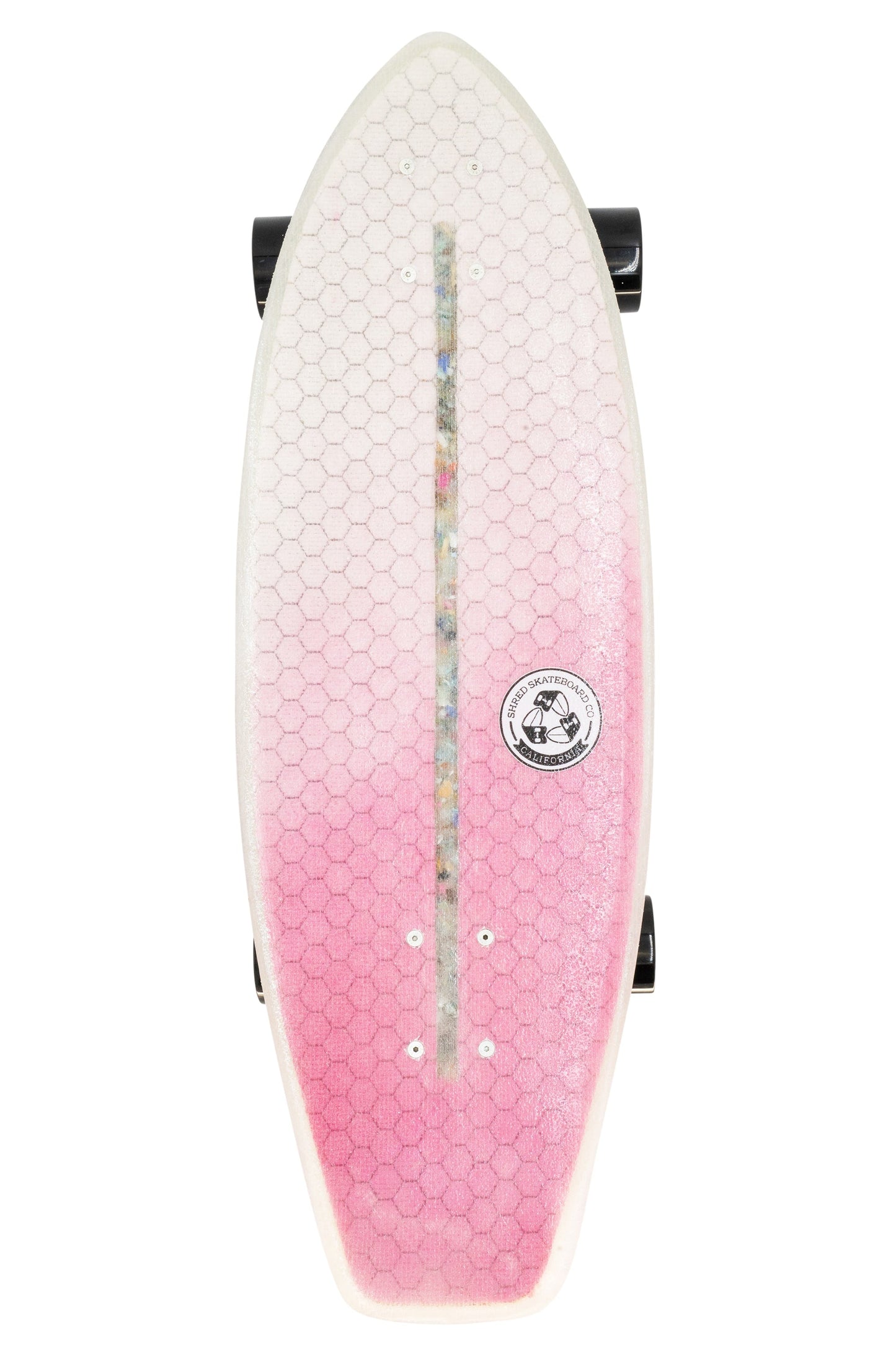 Shred Skateboard Surfskate - Electrical Ninja (30”) - Color Fade Hot Pink by Shred MFG