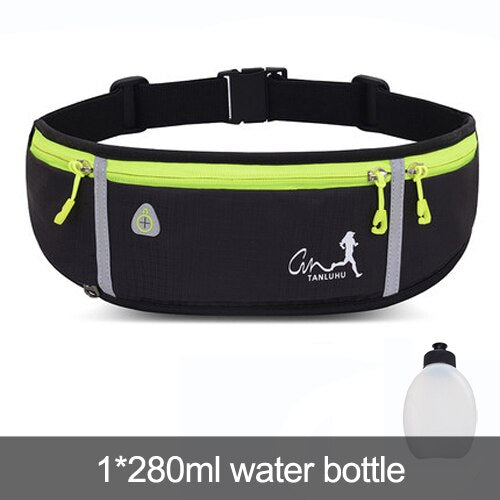 Professional Outdoor Running Bag Phone anti-theft Pack Running Belt waist Bags Waterproof Belt Men Women Gym With Water Bottle - MVP Sports Wear & Gear