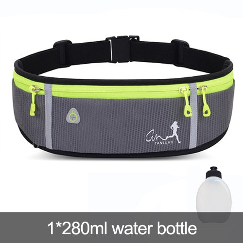 Professional Outdoor Running Bag Phone anti-theft Pack Running Belt waist Bags Waterproof Belt Men Women Gym With Water Bottle - MVP Sports Wear & Gear