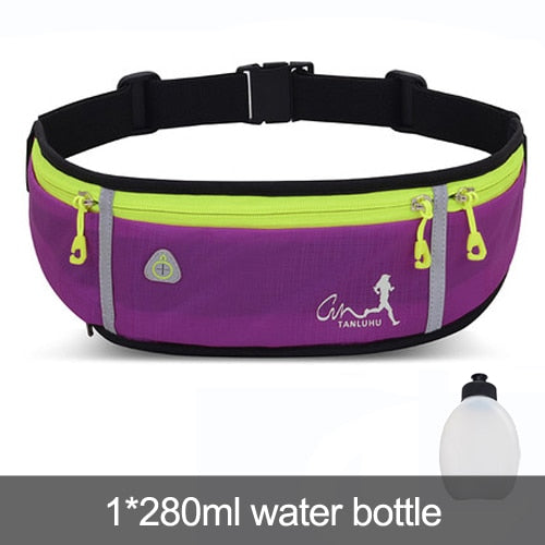 Professional Outdoor Running Bag Phone anti-theft Pack Running Belt waist Bags Waterproof Belt Men Women Gym With Water Bottle - MVP Sports Wear & Gear