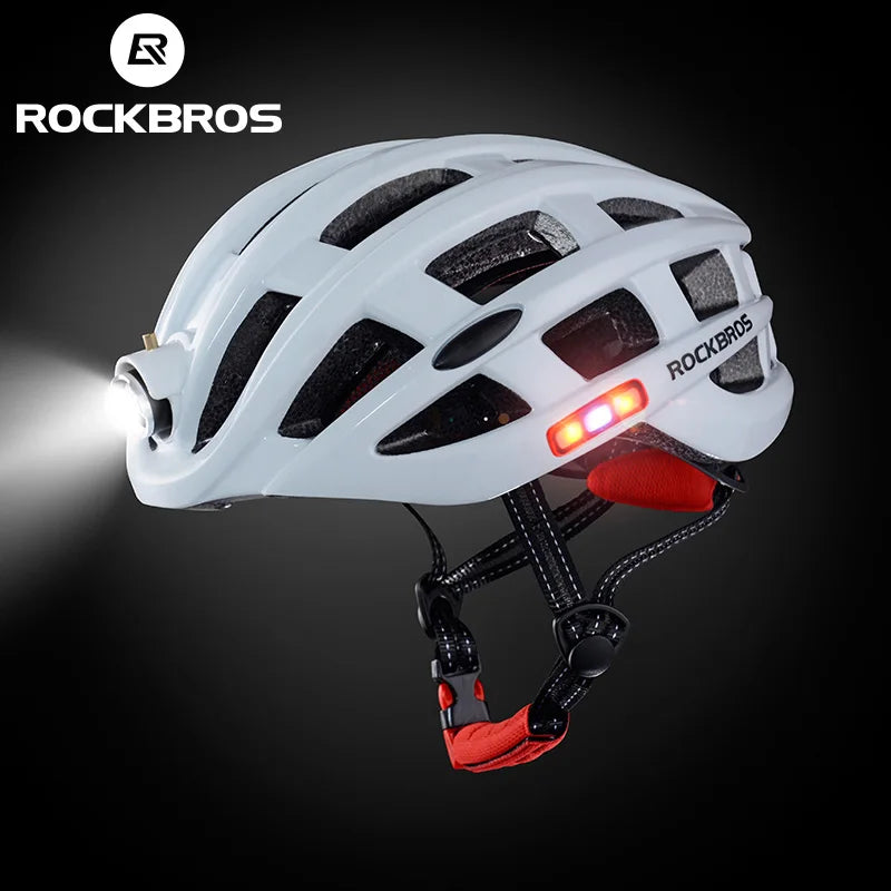 ROCKBROS Light Cycling Helmet Bike Ultralight Helmet Integrally-molded Mountain Road Bicycle MTB Helmets Safe Men Women 57-62cm MVP Sports Wear & Gear