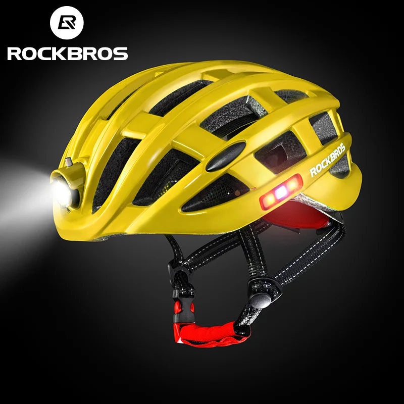 ROCKBROS Light Cycling Helmet Bike Ultralight Helmet Integrally-molded Mountain Road Bicycle MTB Helmets Safe Men Women 57-62cm MVP Sports Wear & Gear