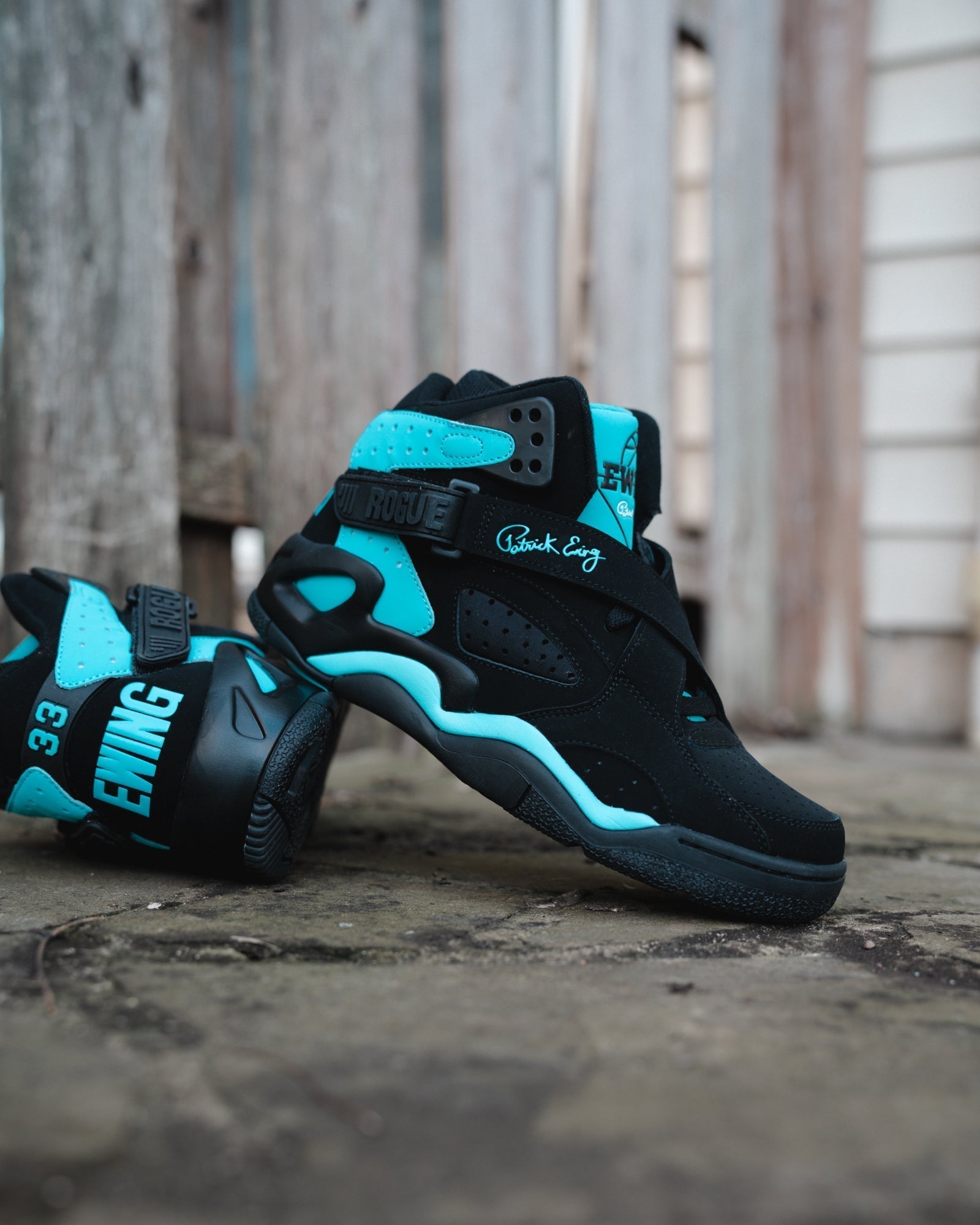 ROGUE Black/Cyan Blue by Ewing Athletics - MVP Sports Wear & Gear