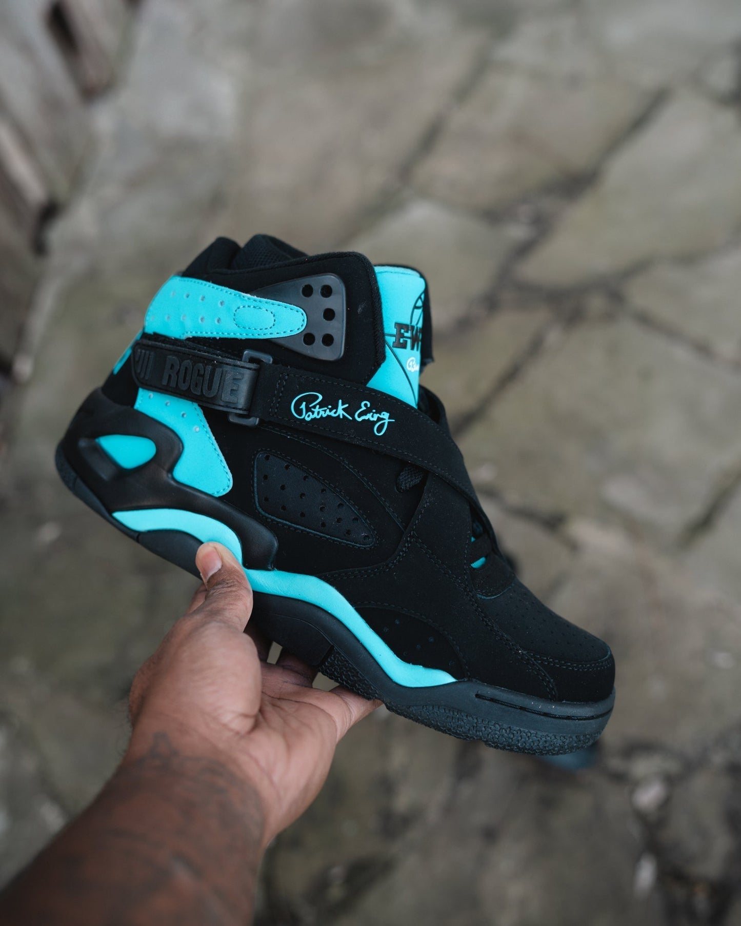 ROGUE Black/Cyan Blue by Ewing Athletics - MVP Sports Wear & Gear