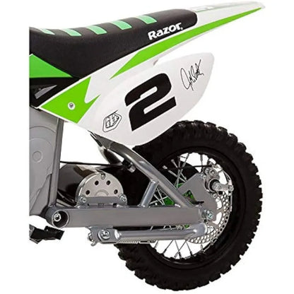 Razor MX650 Dirt Rocket Electric-Powered Dirt Bike, Rear-Wheel Drive, High-Torque, Chain-Driven Motor, for Kids 13+ - MVP Sports Wear & Gear