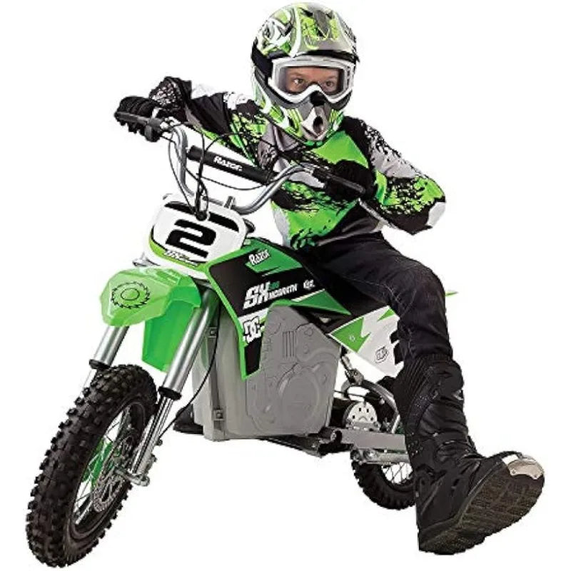 Razor MX650 Dirt Rocket Electric-Powered Dirt Bike, Rear-Wheel Drive, High-Torque, Chain-Driven Motor, for Kids 13+ - MVP Sports Wear & Gear