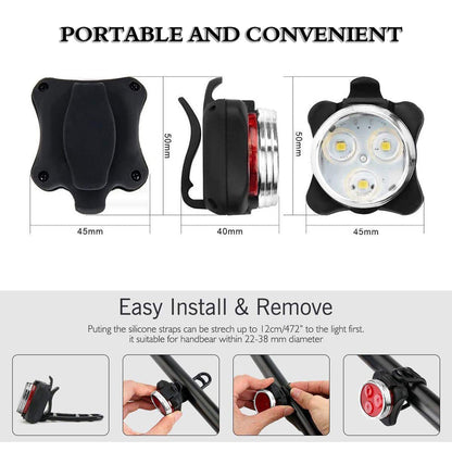 Rechargeable Clip-on Bike Light 2-Pack by Po Campo - MVP Sports Wear & Gear