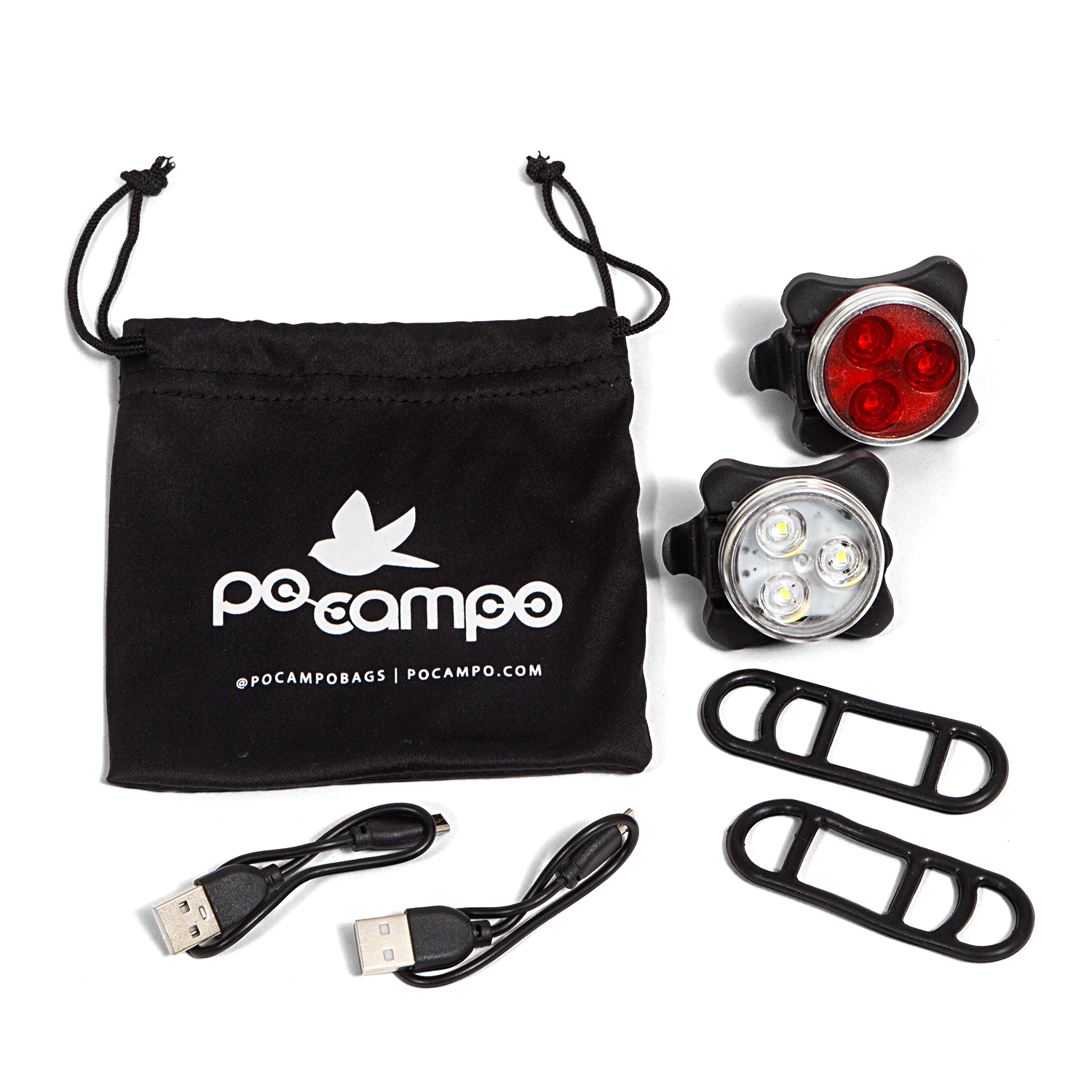 Rechargeable Clip-on Bike Light 2-Pack by Po Campo - MVP Sports Wear & Gear