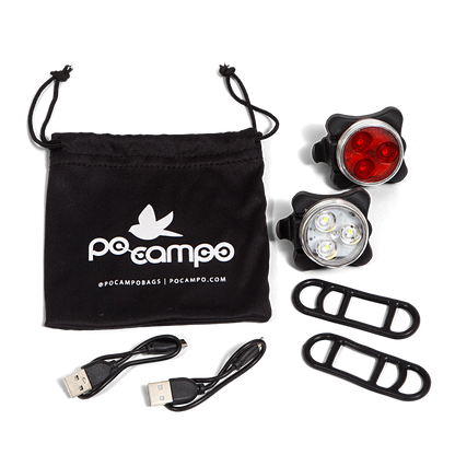 Rechargeable Clip-on Bike Light 2-Pack by Po Campo - MVP Sports Wear & Gear