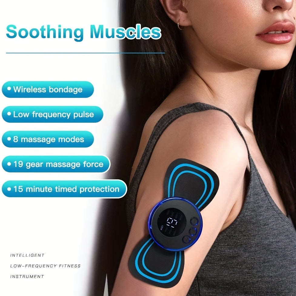 Relieve Pain & Increase Blood Flow With This Portable Mini Massager - 8 Modes For Whole Body Neck Back Waist Arms Legs Aches - MVP Sports Wear & Gear