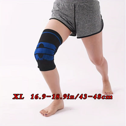 Silicone Spring Full Knee Protector With Strong Support On The Inner Side Of The Patella, Compression Meniscus Protection, Sports Pad, Suitable For Running, Mountaineering, Cycling, Basketball, And Other Sports - MVP Sports Wear & Gear