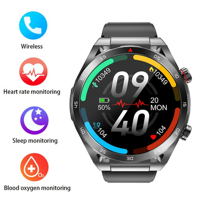 Smart Watch With ECG Electrocardiogram, Wireless Call, Non-invasive Blood Sugar Measurement, HRV, AI Medical Diagnosis, Body Temperature, Blood Oxygen, Women's Health, Heart Rate, Blood Pressure, Sleep Monitoring - MVP Sports Wear & Gear