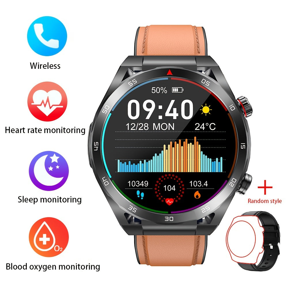 Smart Watch With ECG Electrocardiogram, Wireless Call, Non-invasive Blood Sugar Measurement, HRV, AI Medical Diagnosis, Body Temperature, Blood Oxygen, Women's Health, Heart Rate, Blood Pressure, Sleep Monitoring - MVP Sports Wear & Gear