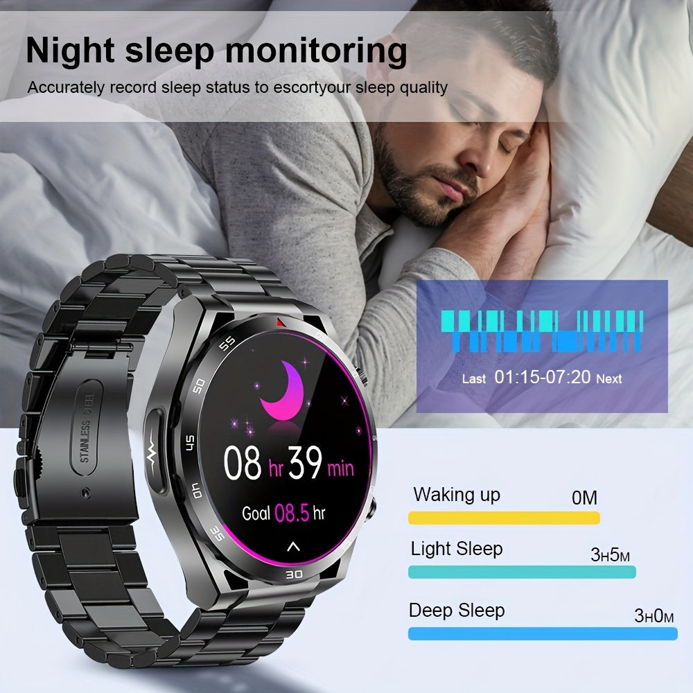 Smart Watch With ECG Electrocardiogram, Wireless Call, Non-invasive Blood Sugar Measurement, HRV, AI Medical Diagnosis, Body Temperature, Blood Oxygen, Women's Health, Heart Rate, Blood Pressure, Sleep Monitoring MVP Sports Wear & Gear