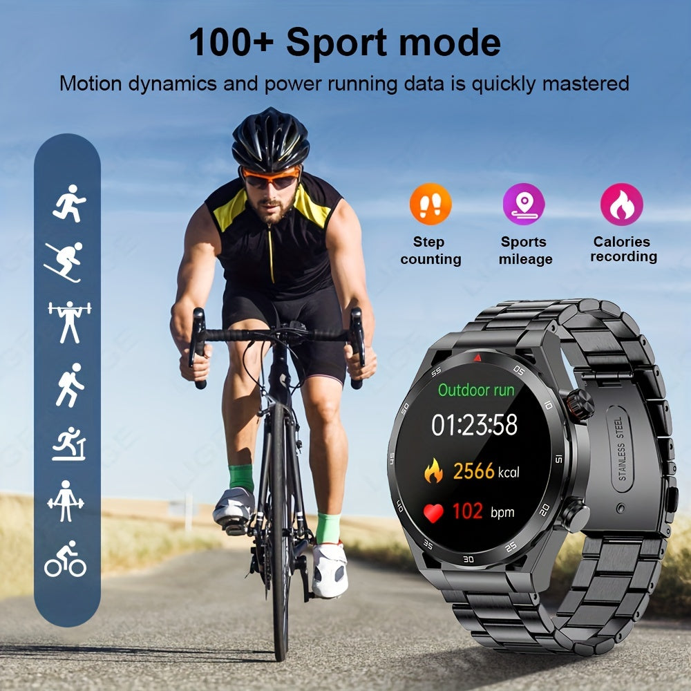 Smart Watch With ECG Electrocardiogram, Wireless Call, Non-invasive Blood Sugar Measurement, HRV, AI Medical Diagnosis, Body Temperature, Blood Oxygen, Women's Health, Heart Rate, Blood Pressure, Sleep Monitoring MVP Sports Wear & Gear